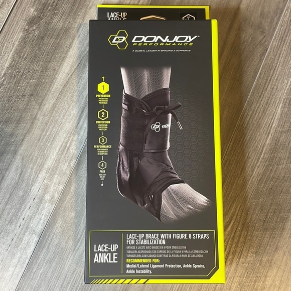DonJoy's Comprehensive Lace-up Ankle Brace • 8 straps for stabilization • NWT - Picture 1 of 6